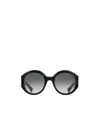Gucci Round Frame Sunglasses In Black