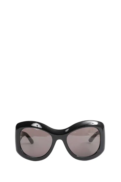 Gucci Round Frame Sunglasses In Black