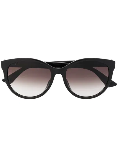 Gucci Round-frame Sunglasses In Black