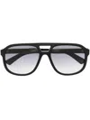 Gucci Round-frame Sunglasses In Black