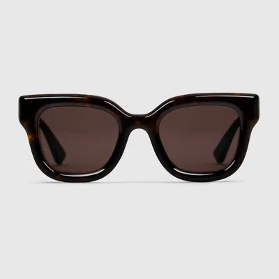 Gucci Round Frame Sunglasses In Brown