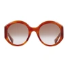 Gucci Round Frame Sunglasses In Brown