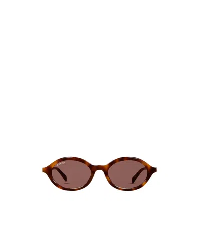 Gucci Round Frame Sunglasses In Brown