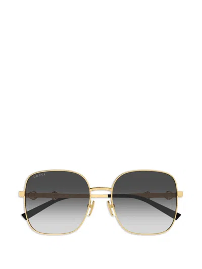 Gucci Round-frame Sunglasses In Gold