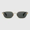 Gucci Round-frame Sunglasses In Gold