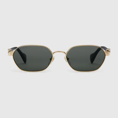 Gucci Round-frame Sunglasses In Gold