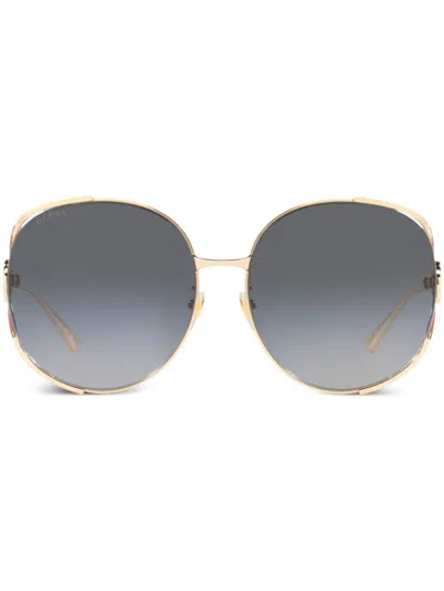 Gucci Pilot-frame Gradient-lenses Sunglasses In Multi