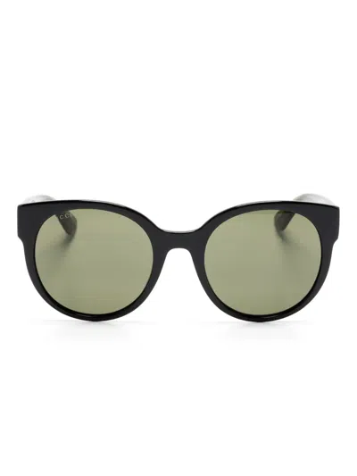 Gucci Round-frame Sunglasses In Green