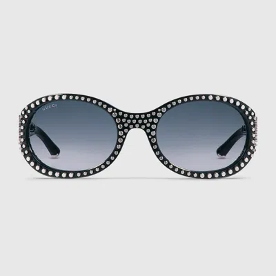 Gucci Round Frame Sunglasses In Grey