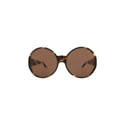 Pre-owned Gucci Round Frame Sunglasses 'havana/brown' | Women's Size Onesize