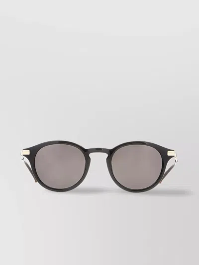 Gucci Round Frame Sunglasses Metal Accents
