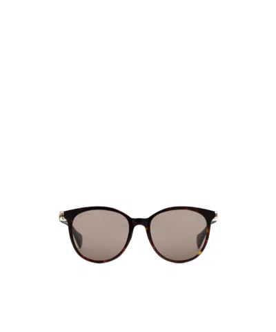 Gucci Round Frame Sunglasses In Nude