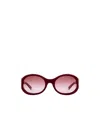 Gucci Round Frame Sunglasses In Pink