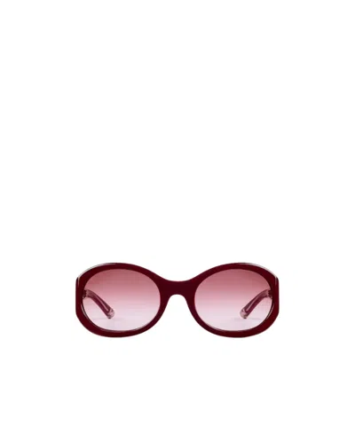 GUCCI GUCCI EYEWEAR OVAL FRAME SUNGLASSES