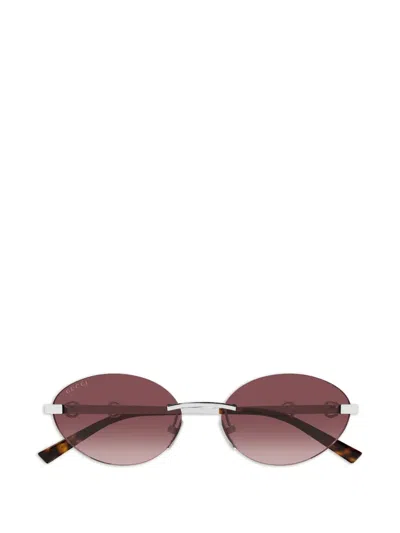 Gucci Round-frame Sunglasses In Purple