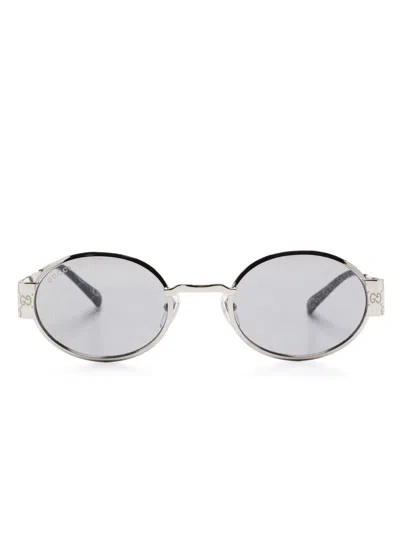 Gucci Round-frame Sunglasses In Silver