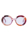 Gucci Round-frame Sunglasses In Violett