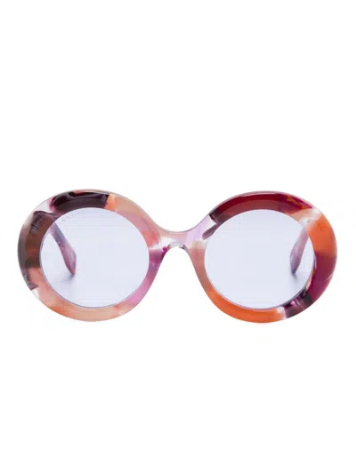 Gucci Round-frame Sunglasses In Violett