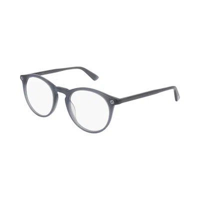 Pre-owned Gucci Round Glasses 'grey/transparent' | Men's Size Onesize In Gray