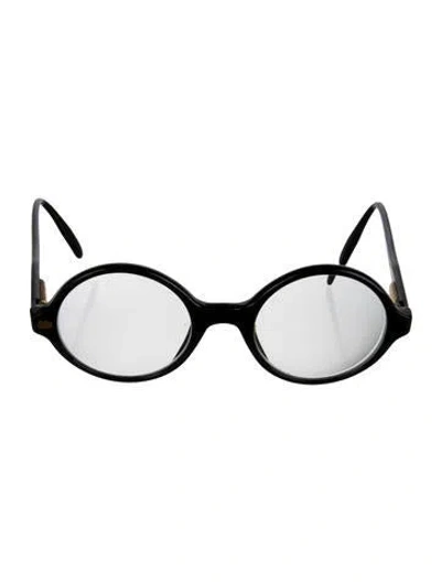 Pre-owned Gucci Round Gradient Sunglasses In Black