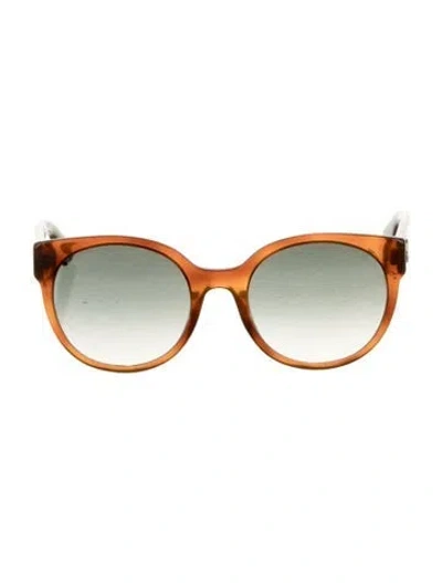 Pre-owned Gucci Round Gradient Sunglasses In Multicolor