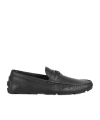 Gucci Round-head Driving Shoes In Black