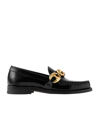 Gucci Marina Patent Leather Loafers In Black