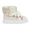 Gucci Women's Wool-effect Booties In White