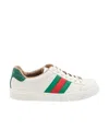 Gucci Ace Sneakers With Web Detail In White