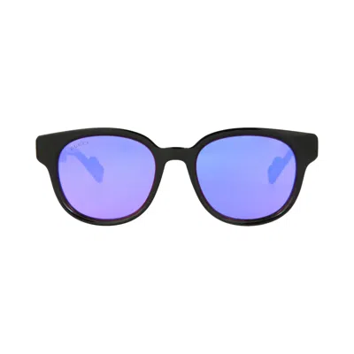 Pre-owned Gucci Round Injection Sunglasses 'black/violet' | Men's Size Onesize
