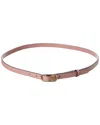 Gucci Round Interlocking G Thin Leather Belt