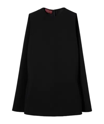 Gucci Round-neck Dress In Black