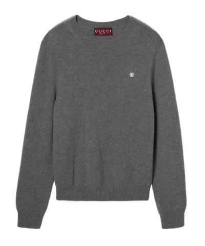 Gucci Round Neck Sweater In Black