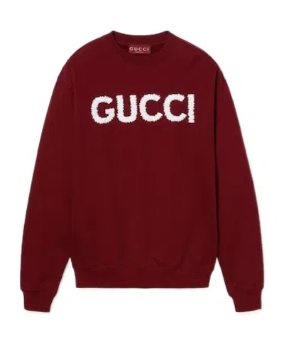 Gucci Round-neck Sweater In Red