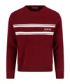 Gucci Tiziano Red Wool Blend Sweater In Red