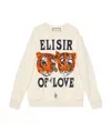Gucci Round-collar Embroidered Sweatshirt In White