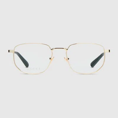 Gucci Round Optical Frame In Gold