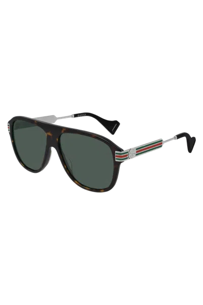 Gucci Round Polarized Sunglasses With Protective Case In Multi