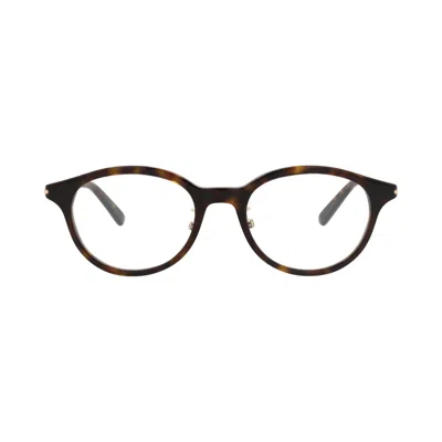 Pre-owned Gucci Round Recycled Acetate Optical Frames 'havana/transparent' | Brown | Men's Size Onesize