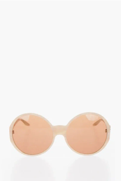 Gucci Round Sunglasses In Beige Beige Brown