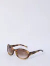 Gucci Tortoiseshell Frame Circular Sunglasses In Brown