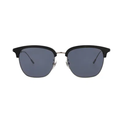 Pre-owned Gucci Round Sunglasses 'black/ruthenium/blue' | Men's Size Onesize