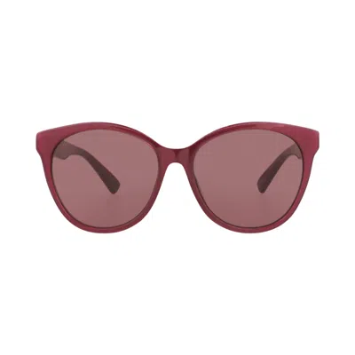 Pre-owned Gucci Round Sunglasses 'burgundy Red' | Women's Size Onesize