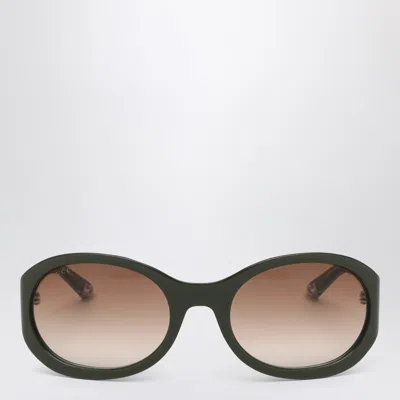 Gucci Round Sunglasses In Black