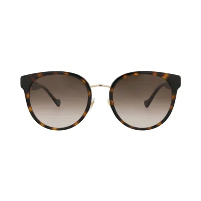 Pre-owned Gucci Round Sunglasses 'havana/brown' | Women's Size Onesize