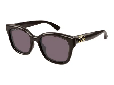 Pre-owned Gucci Round Sunglasses In Brown Violet (gg1830sk/004)