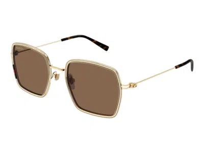 Pre-owned Gucci Round Sunglasses In Gold (gg1848s/003)