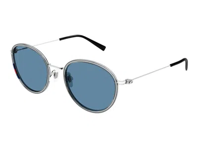 Pre-owned Gucci Round Sunglasses In Silver (gg1849s/003)