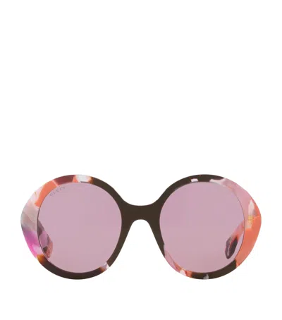 Gucci Round Sunglasses In Pink