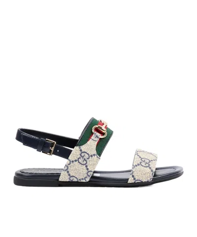 Gucci Round-toed Sandals In Multi